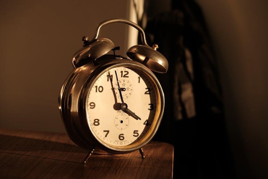 alarm clock manual